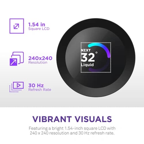NZXT Kraken Plus 360 RGB CPU Liquid Cooler with LCD Display